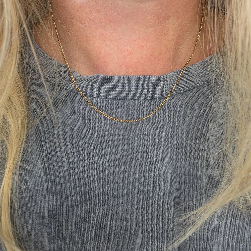Vintage 9ct Gold Pendant Chain (16'')