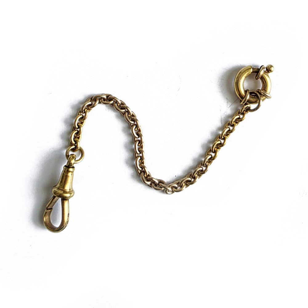 9ct Gold Extender with Dog Clip and Bolt Ring