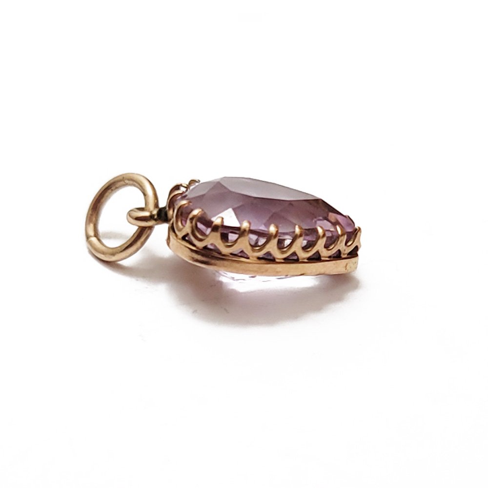 Victorian Amethyst Heart Pendant