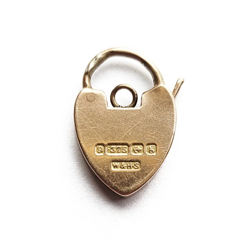 Antique Rose Gold Heart Padlock
