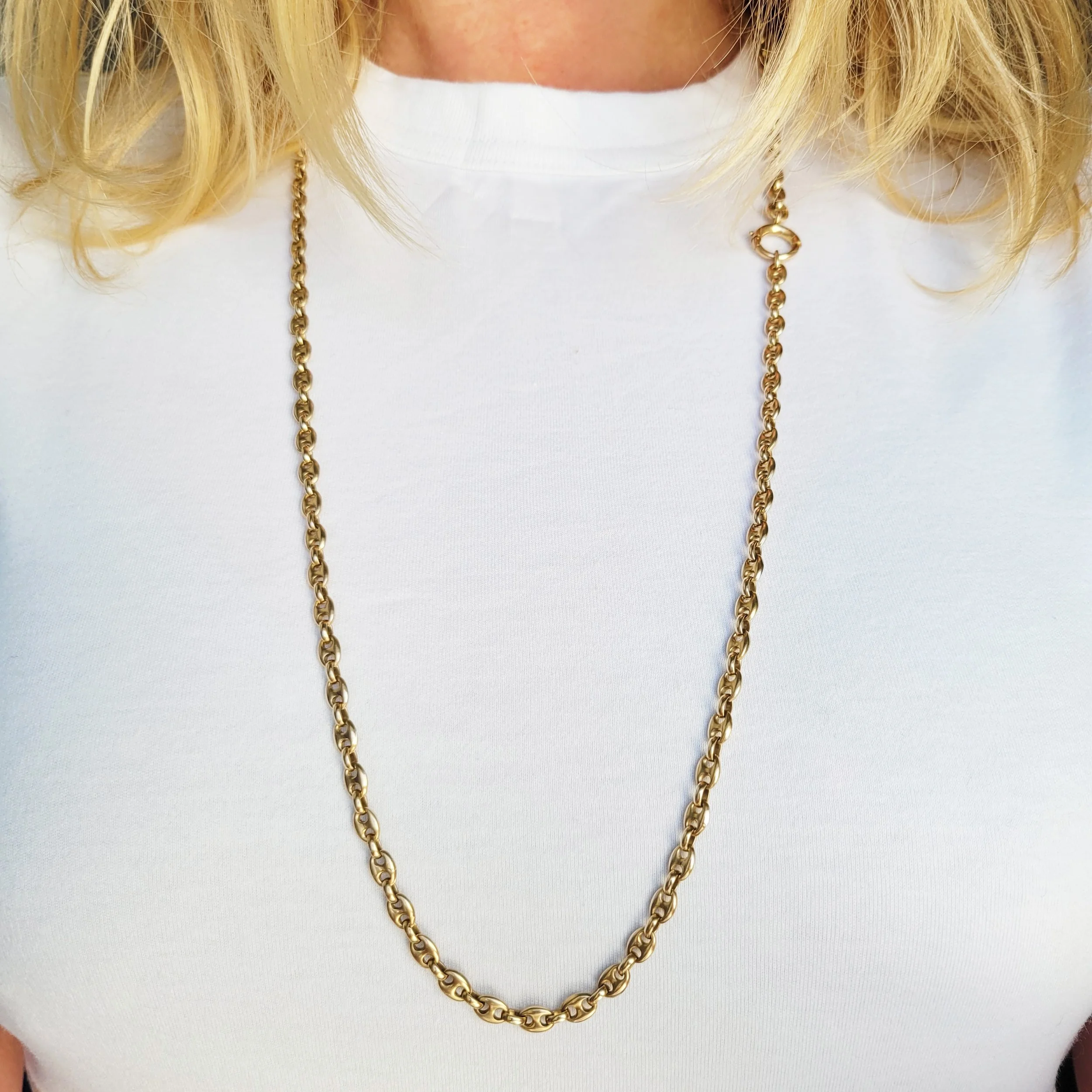 Antique 9ct Gold Mega Mariner Chain