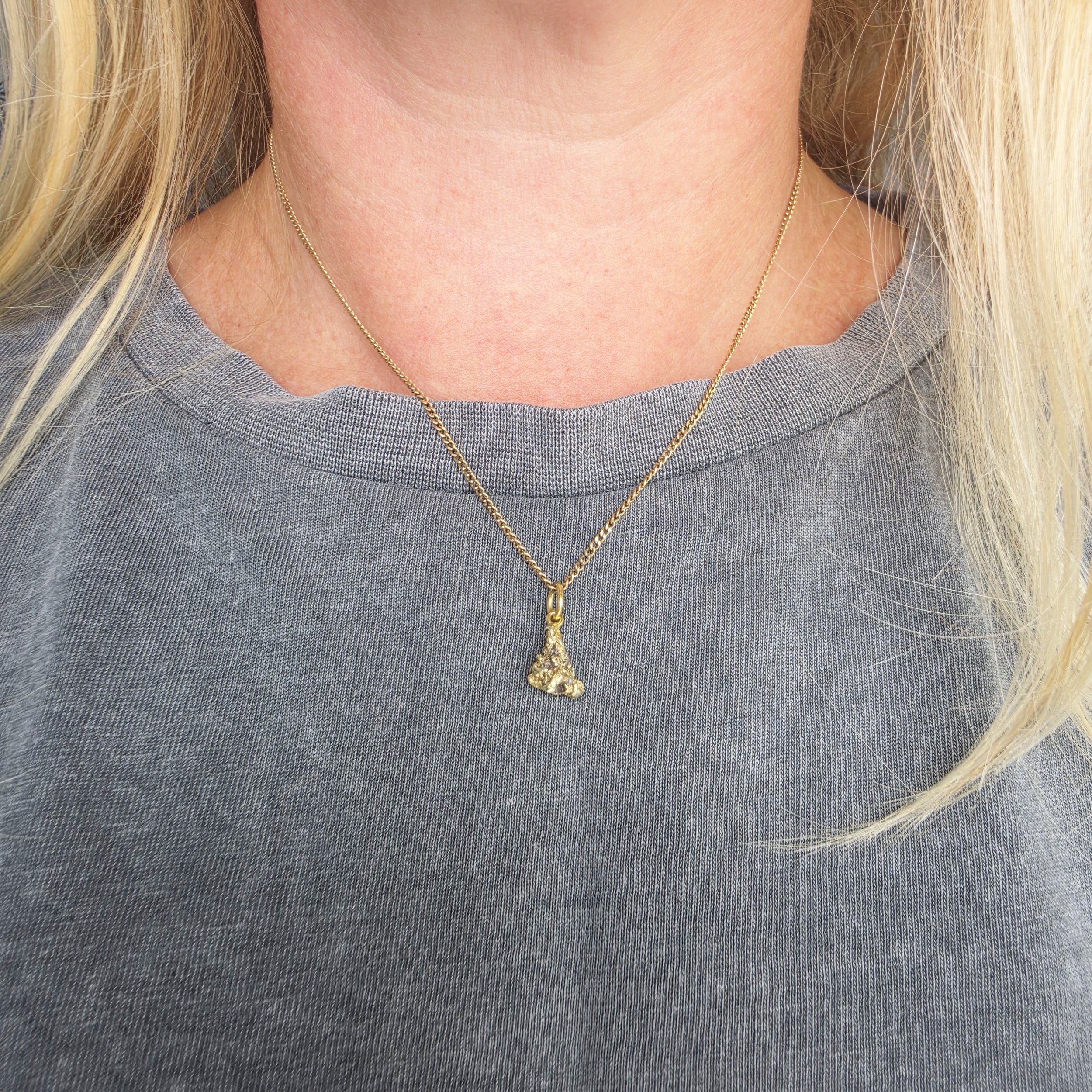 Gold Nugget Pendant