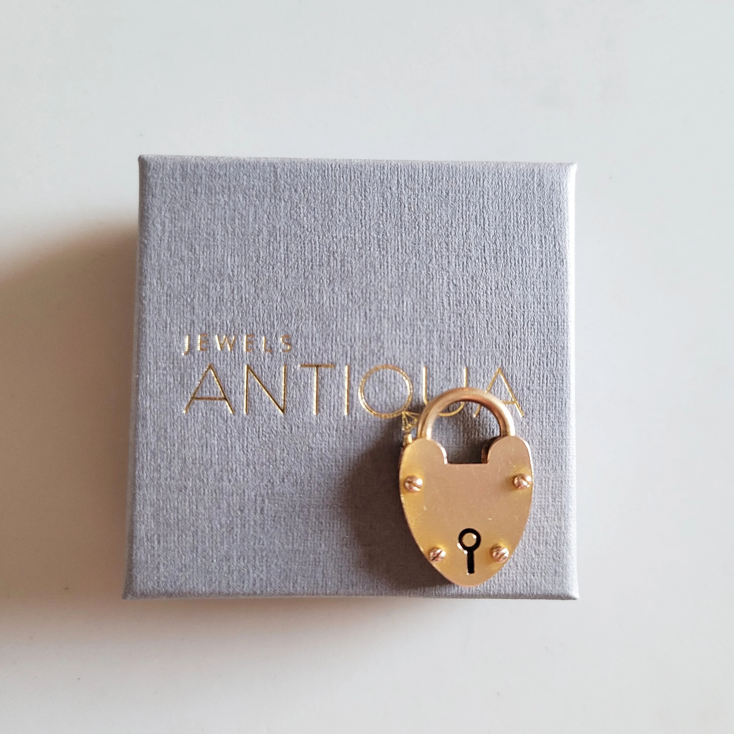 Antique 18ct Gold Heart Padlock