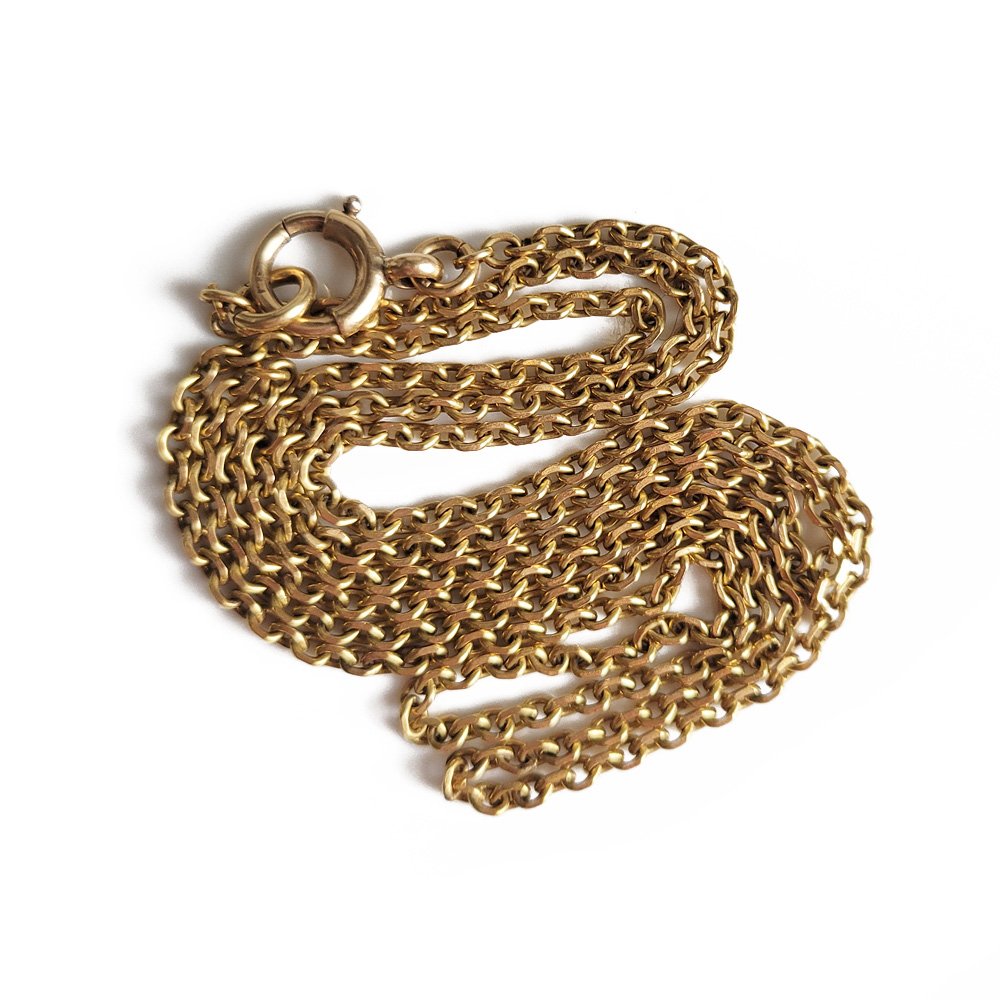 Antique 18ct Gold Cable Link Chain