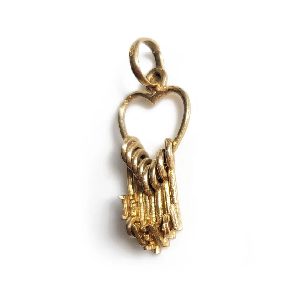Vintage 'I Love You' Keys Pendant