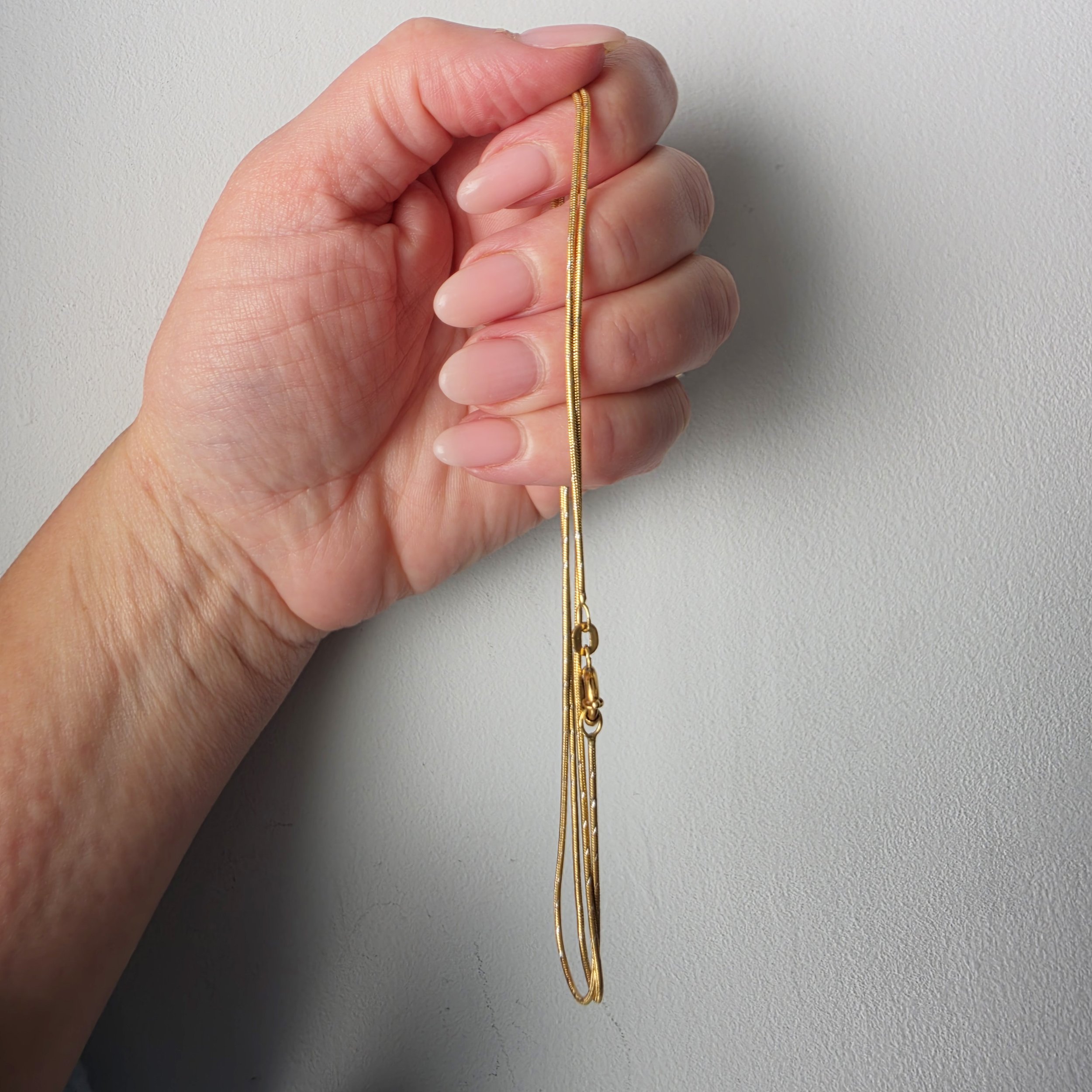 Super Slinky 18ct Gold Bi-Colour Snake Chain