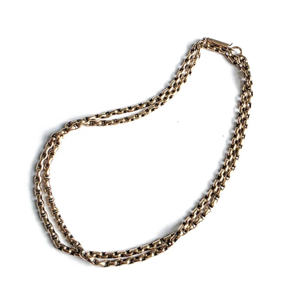 Victorian 9ct Gold Oval Belcher Link Chain