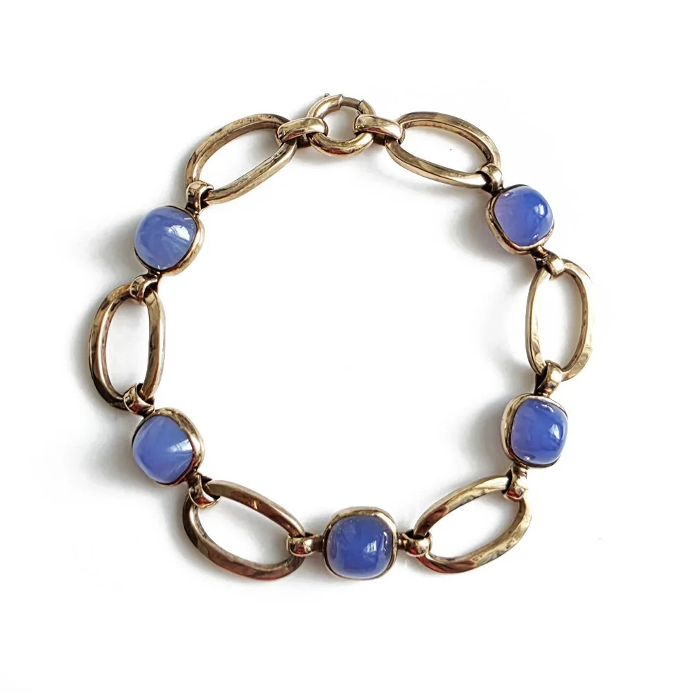1930s Blue Chalcedony Bracelet