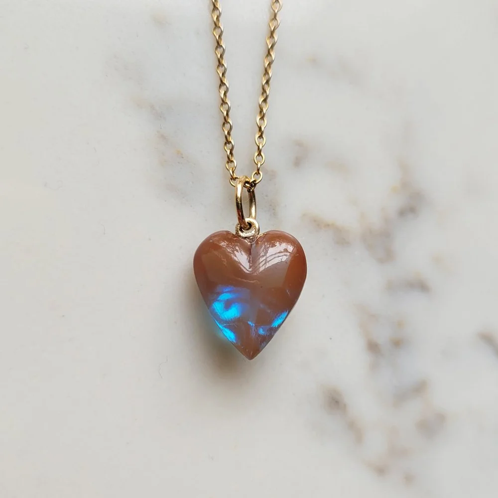 Victorian Saphiret Heart Pendant