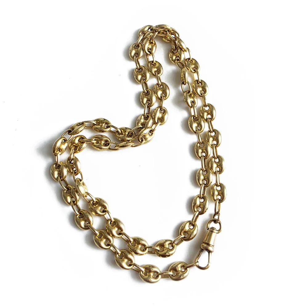 Mega 18ct Gold Puffy Mariner Chain