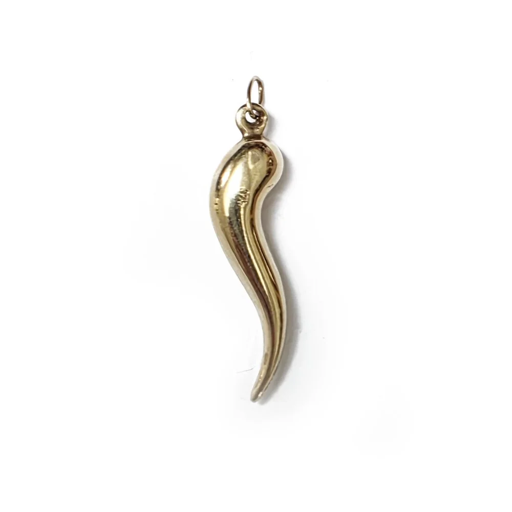 Vintage 9ct Gold Cornicello Pendant