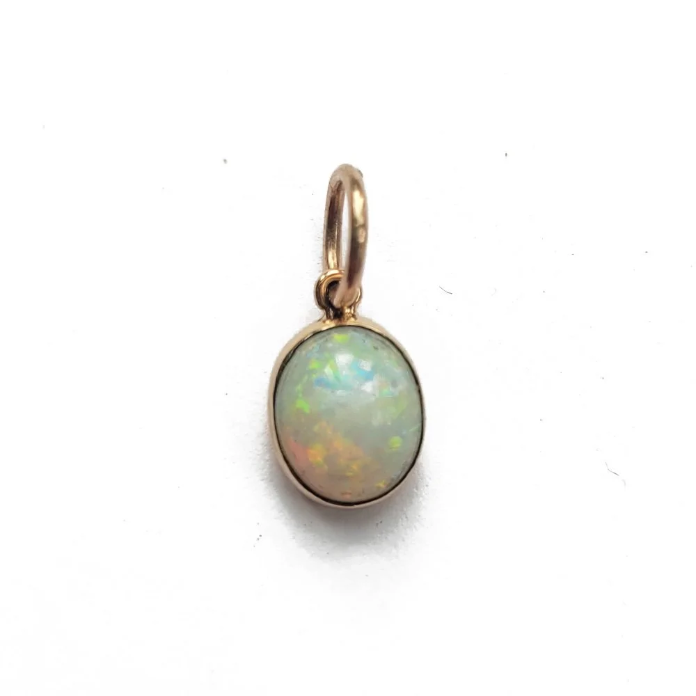 Magical White Opal Pendant