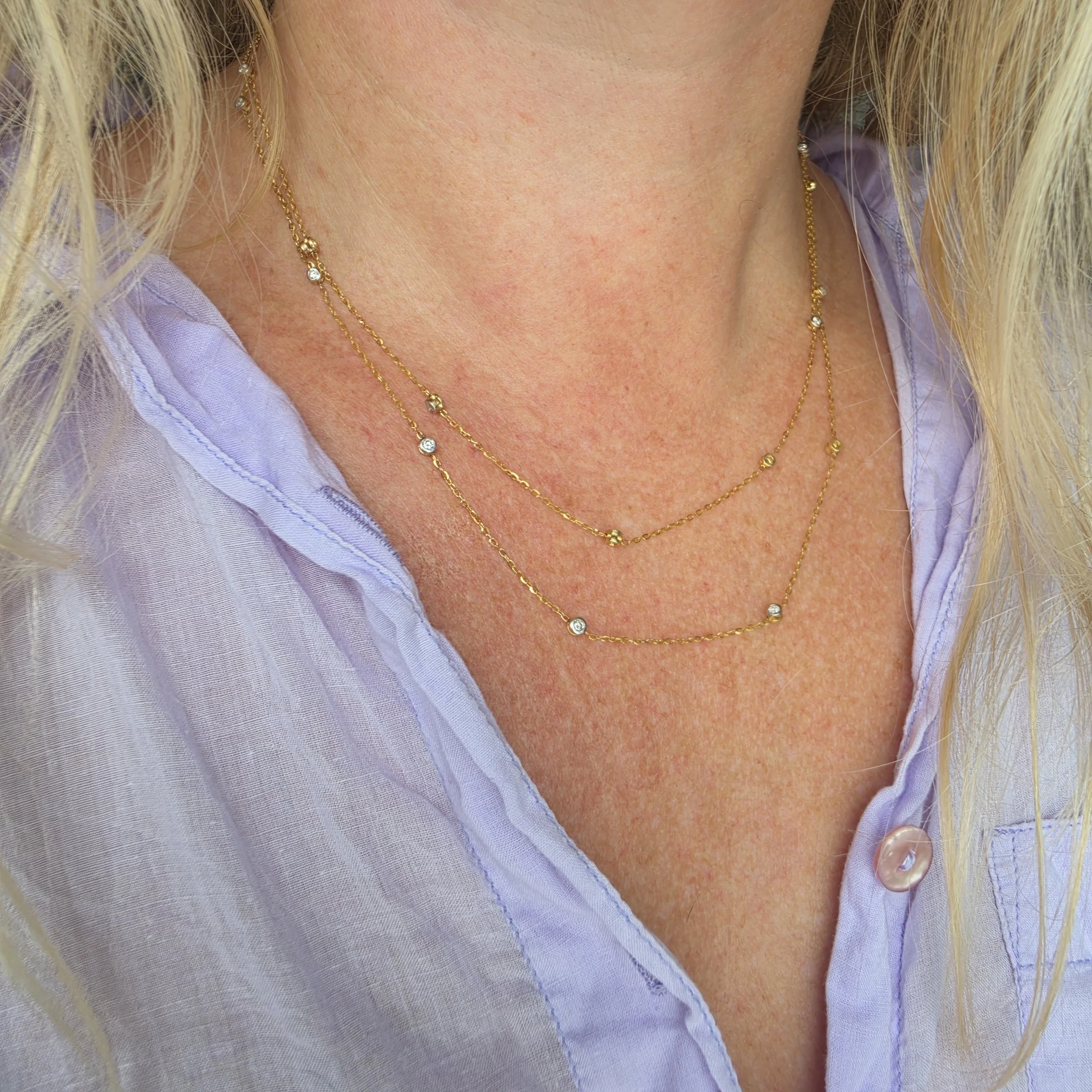Vintage Diamond Station Chain