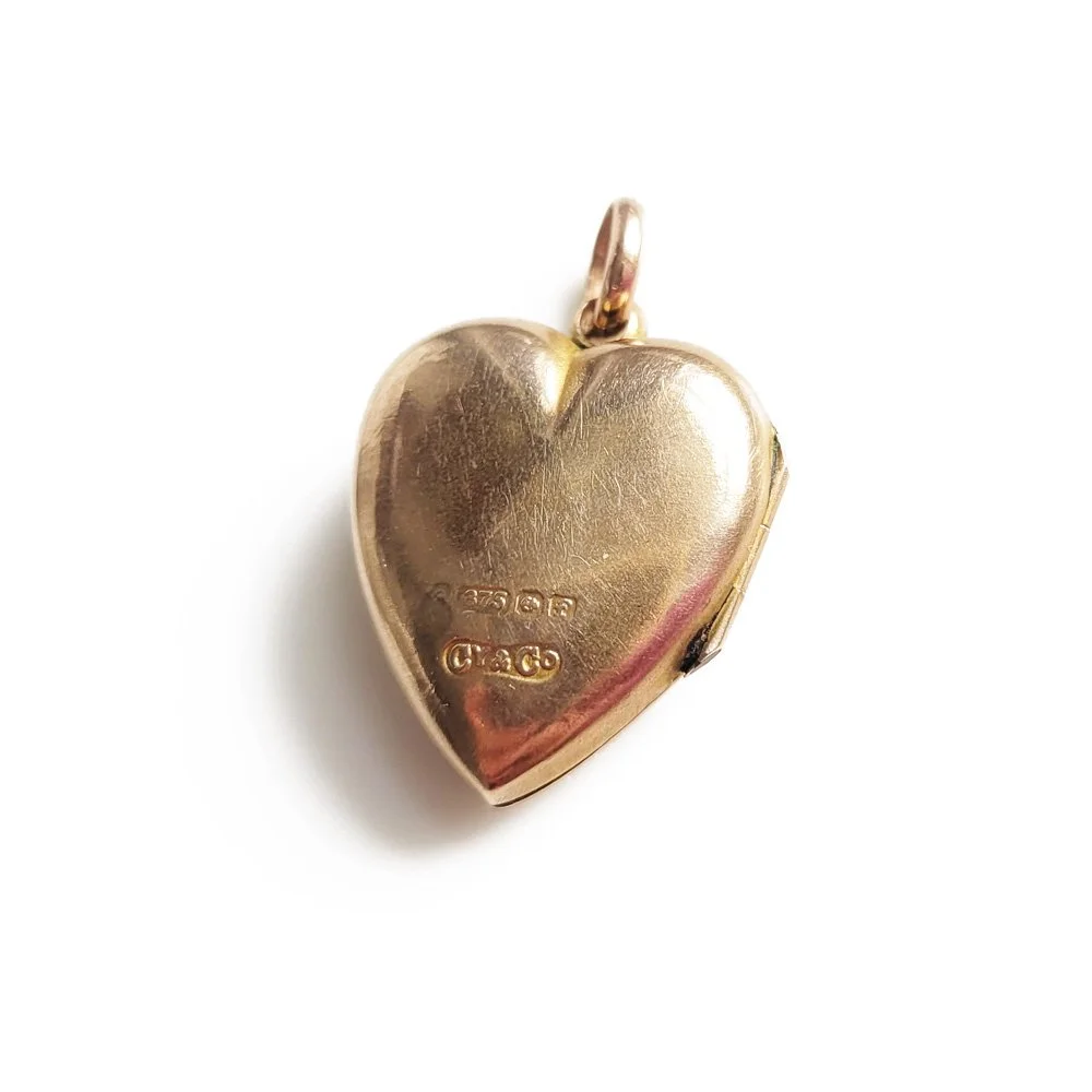 Late Victorian Rose Diamond Heart Locket