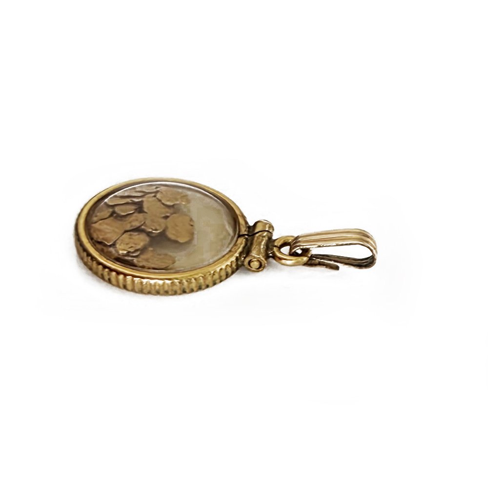 Antique 'Goldrush' Shaker Locket Pendants