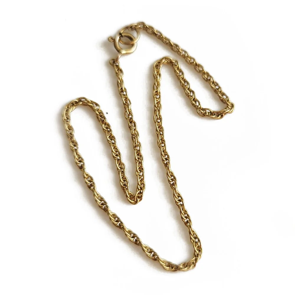 Vintage 9ct Gold Baby Rope Bracelet