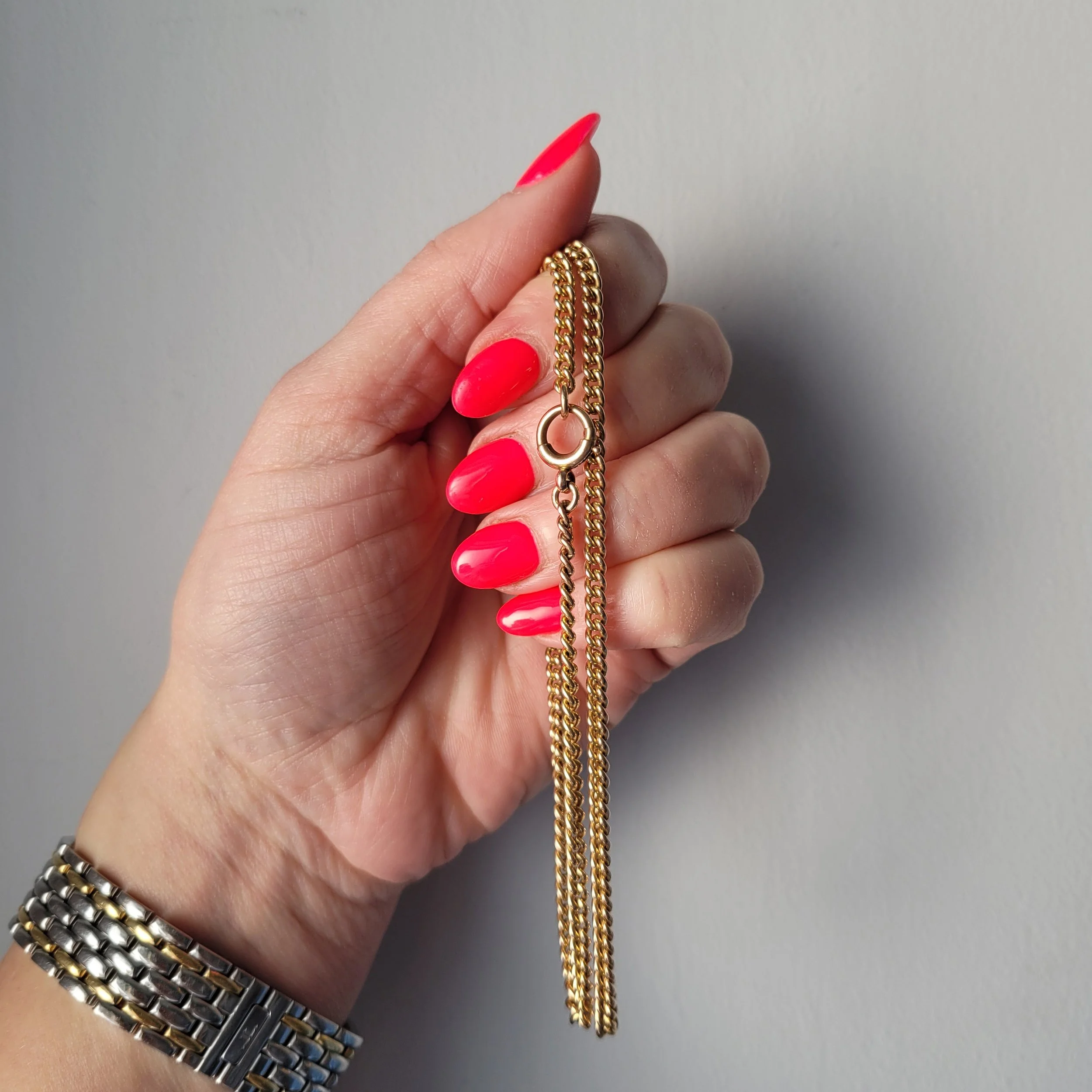 Victorian 9ct Curb Link Chain