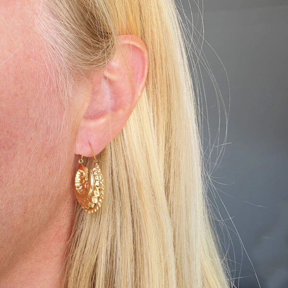 Fabulous 9ct Gold Vintage Creole Hoops by UnoAErre