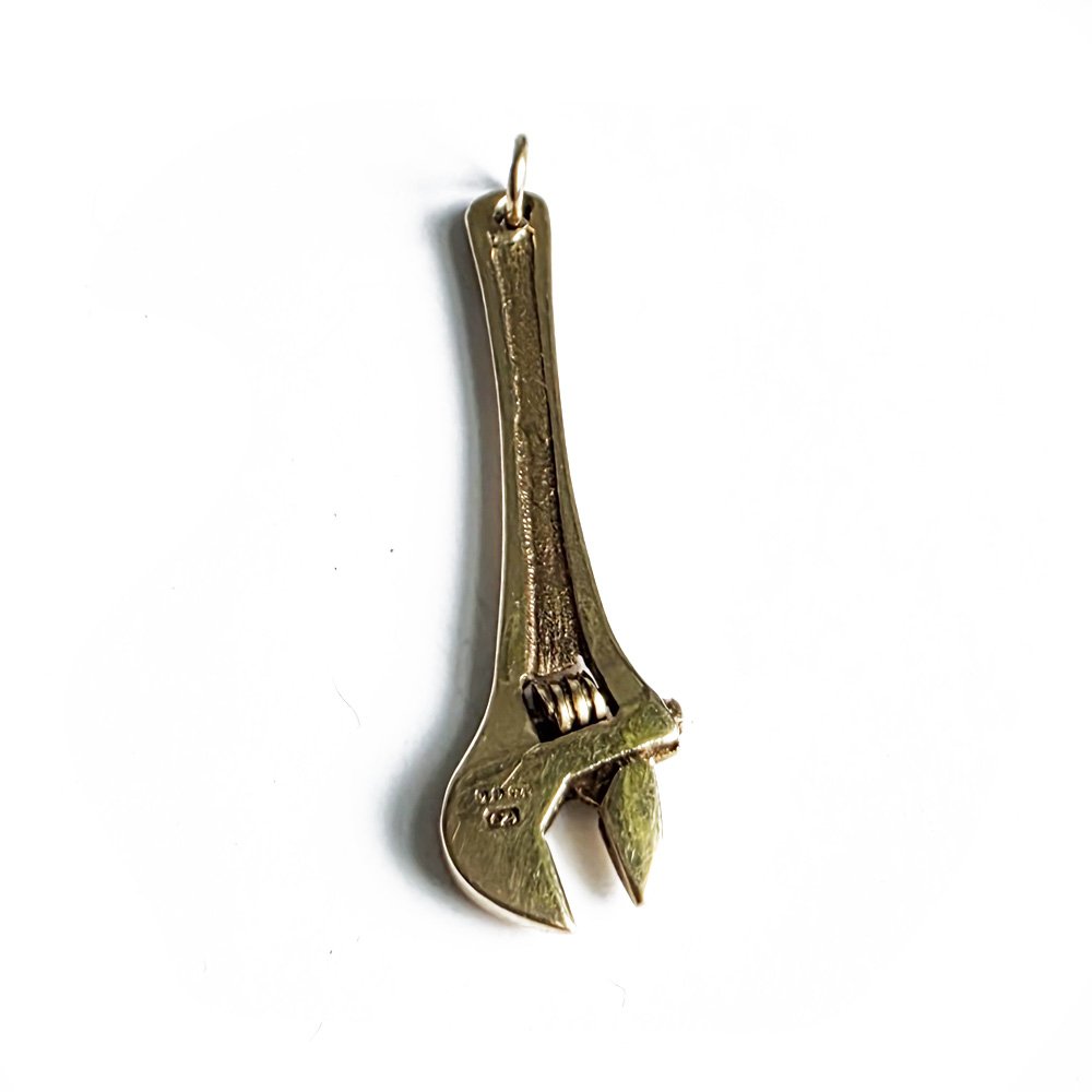 Vintage 9ct Gold Adjustable Spanner Pendant