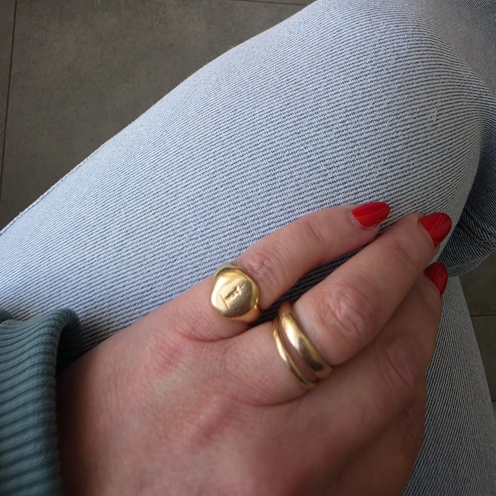 Incredible 18ct Rose Gold Antique Mermaid Signet Ring