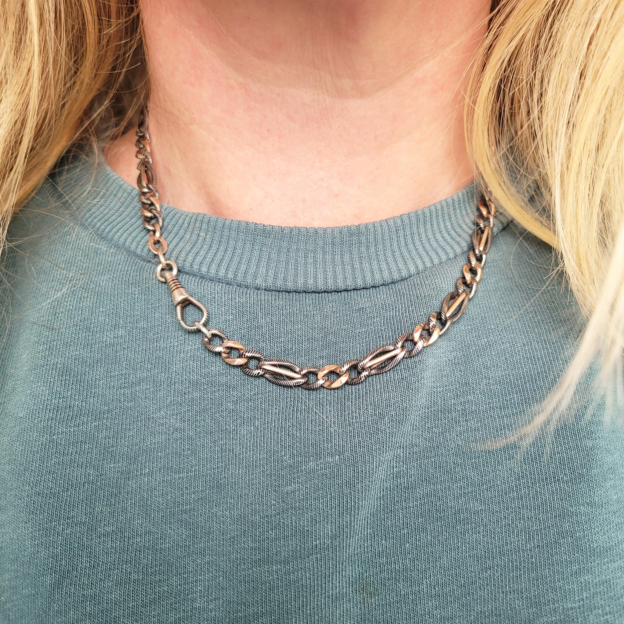 Victorian Niello Chain Jewels Antiqua