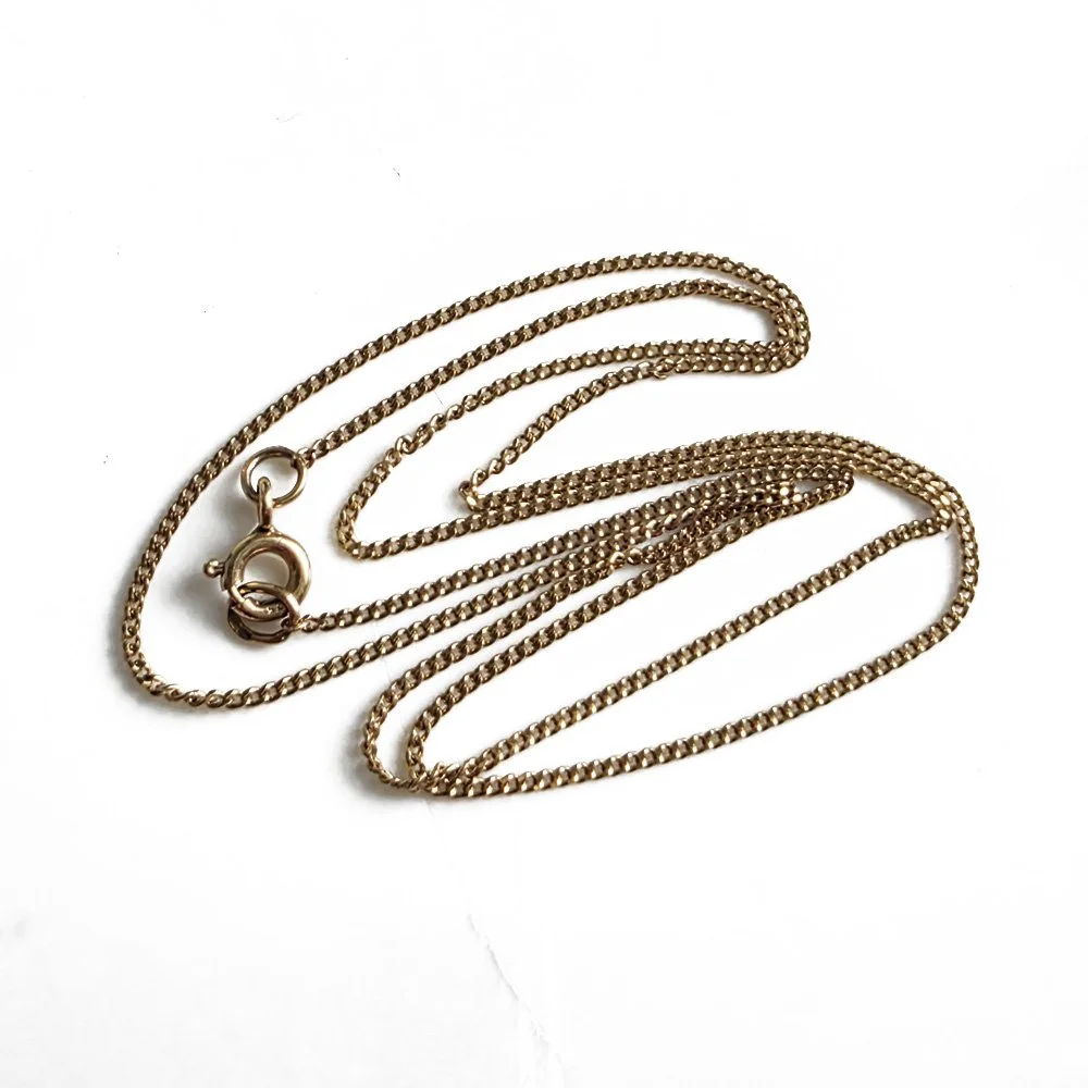 Vintage 9ct Gold Pendant Chain (18'')
