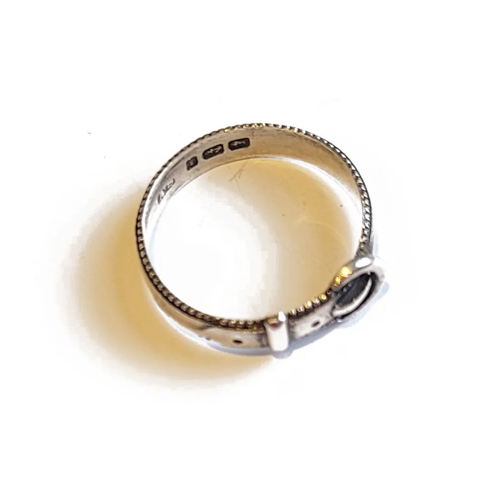 Victorian Silver Buckle Ring