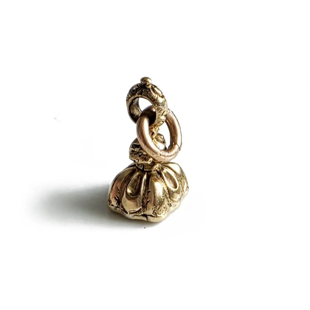 Georgian Gold Cased 'Forget me Not' Seal