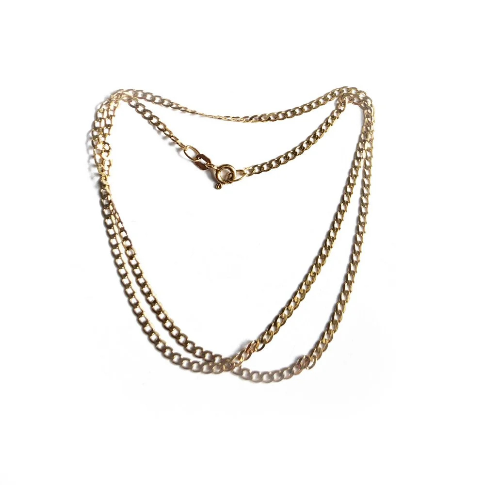 Vintage 9ct Gold Slinky Curb Chain