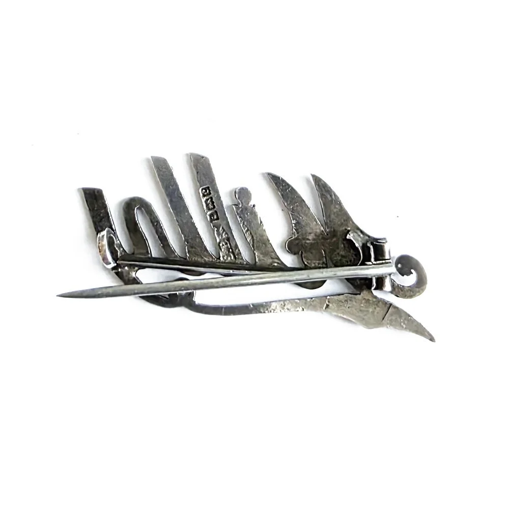 Antique Silver 'Milly' Brooch
