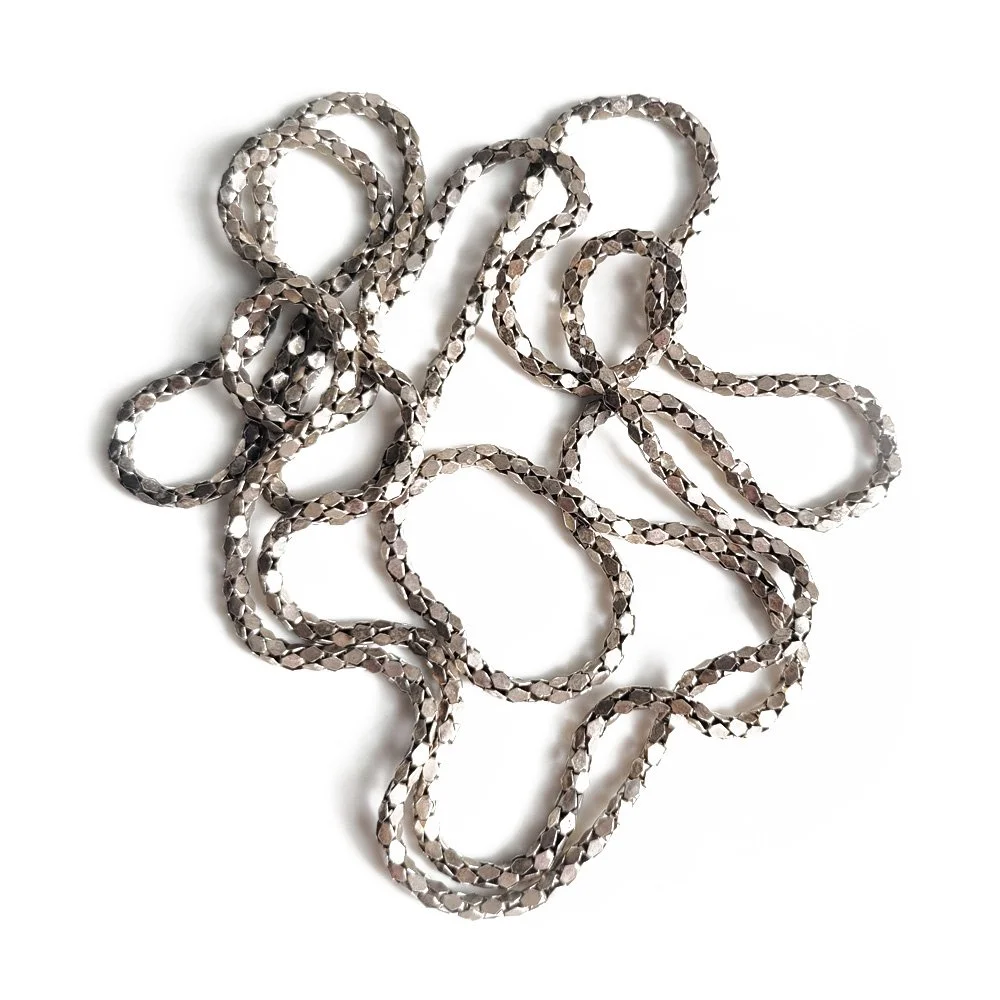 Antique Silver 'Chain Mail' Longguard Chain