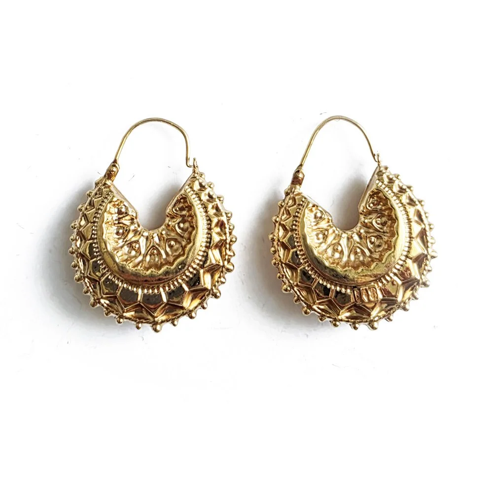 Fabulous 9ct Gold Vintage Creole Hoops by UnoAErre
