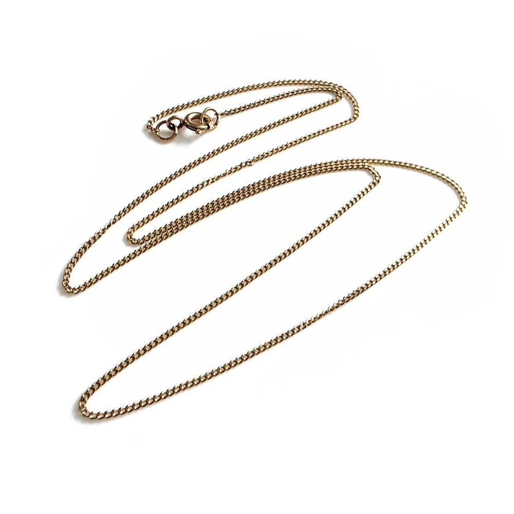 Vintage 9ct Gold Pendant Chain (18'')