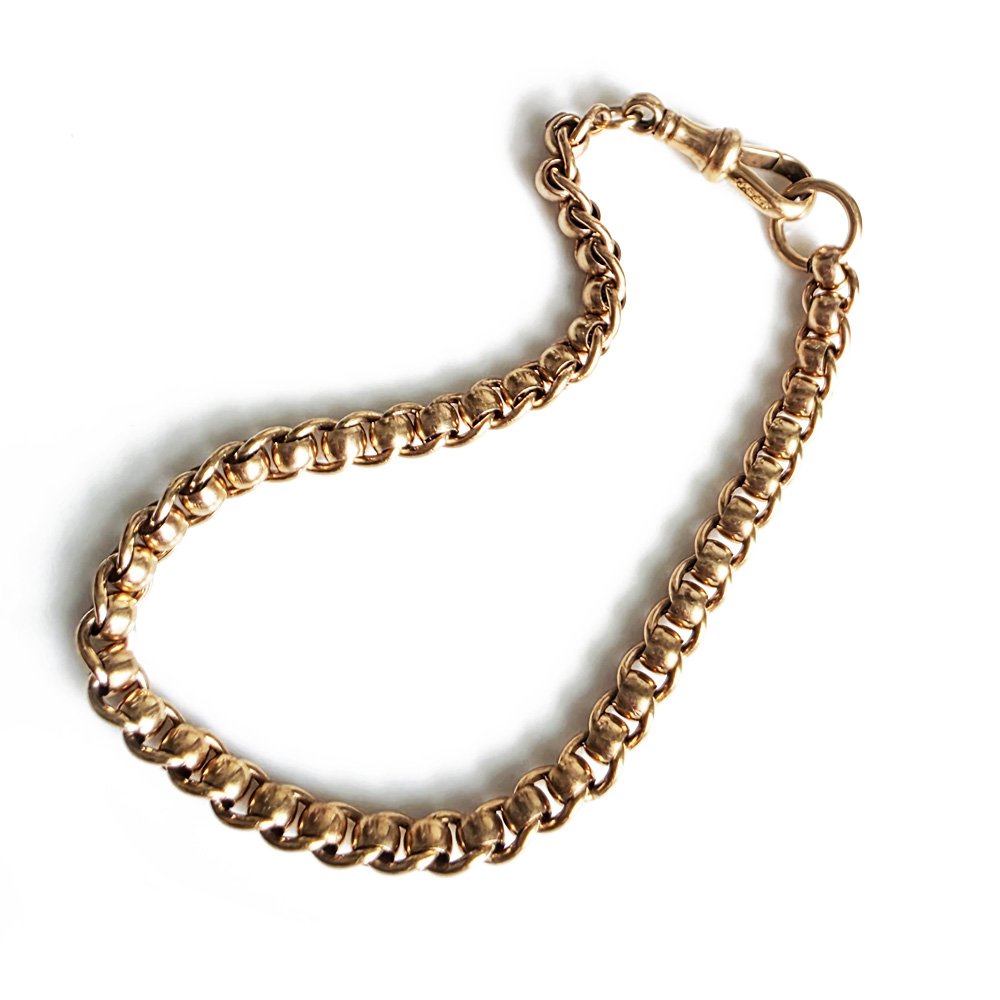 Victorian 9ct Gold Rollerball Bracelet