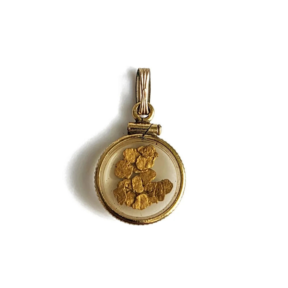 Antique 'Goldrush' Shaker Locket Pendants