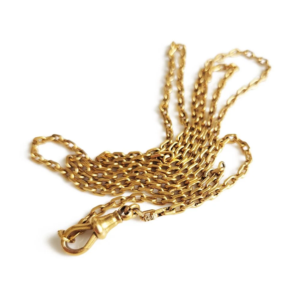 Fabulous Antique 15ct Gold Biker Link Chain