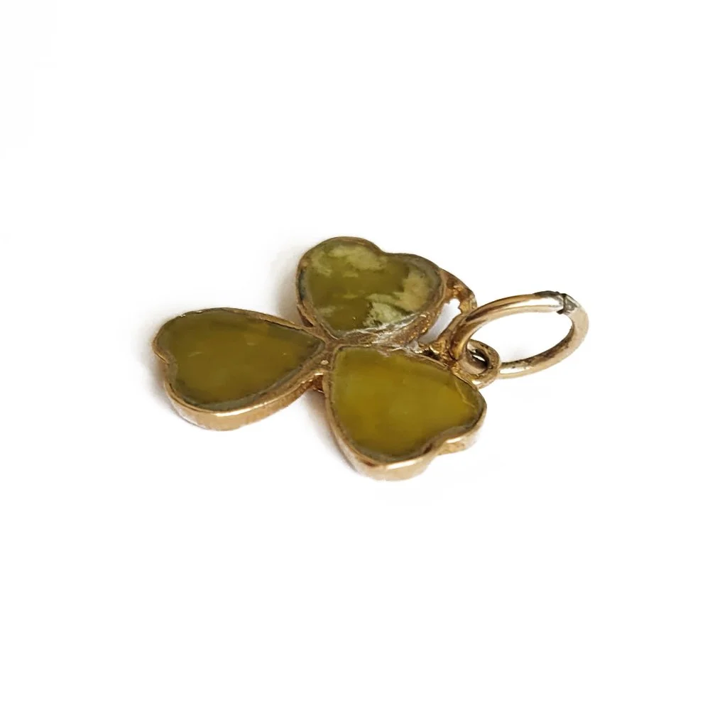 Vintage Connemara Shamrock Pendant