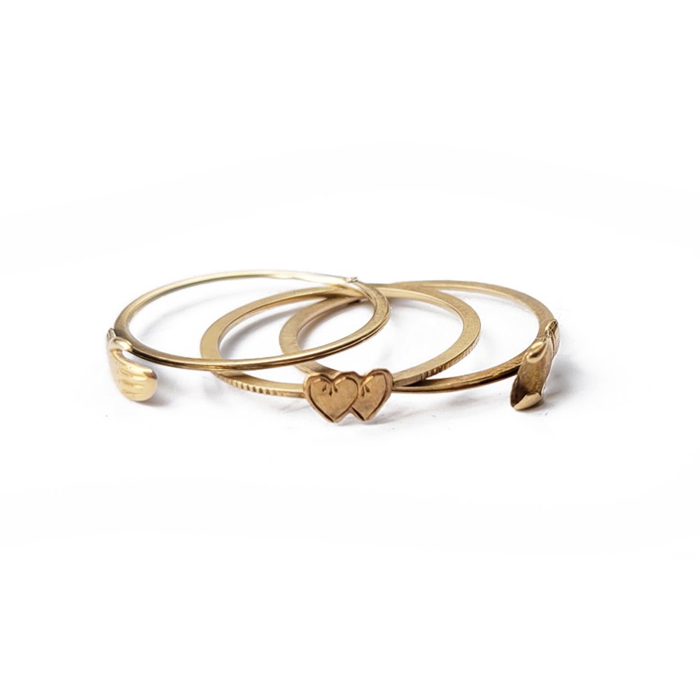 19th Century 14ct Gold Fede Gimmel Ring