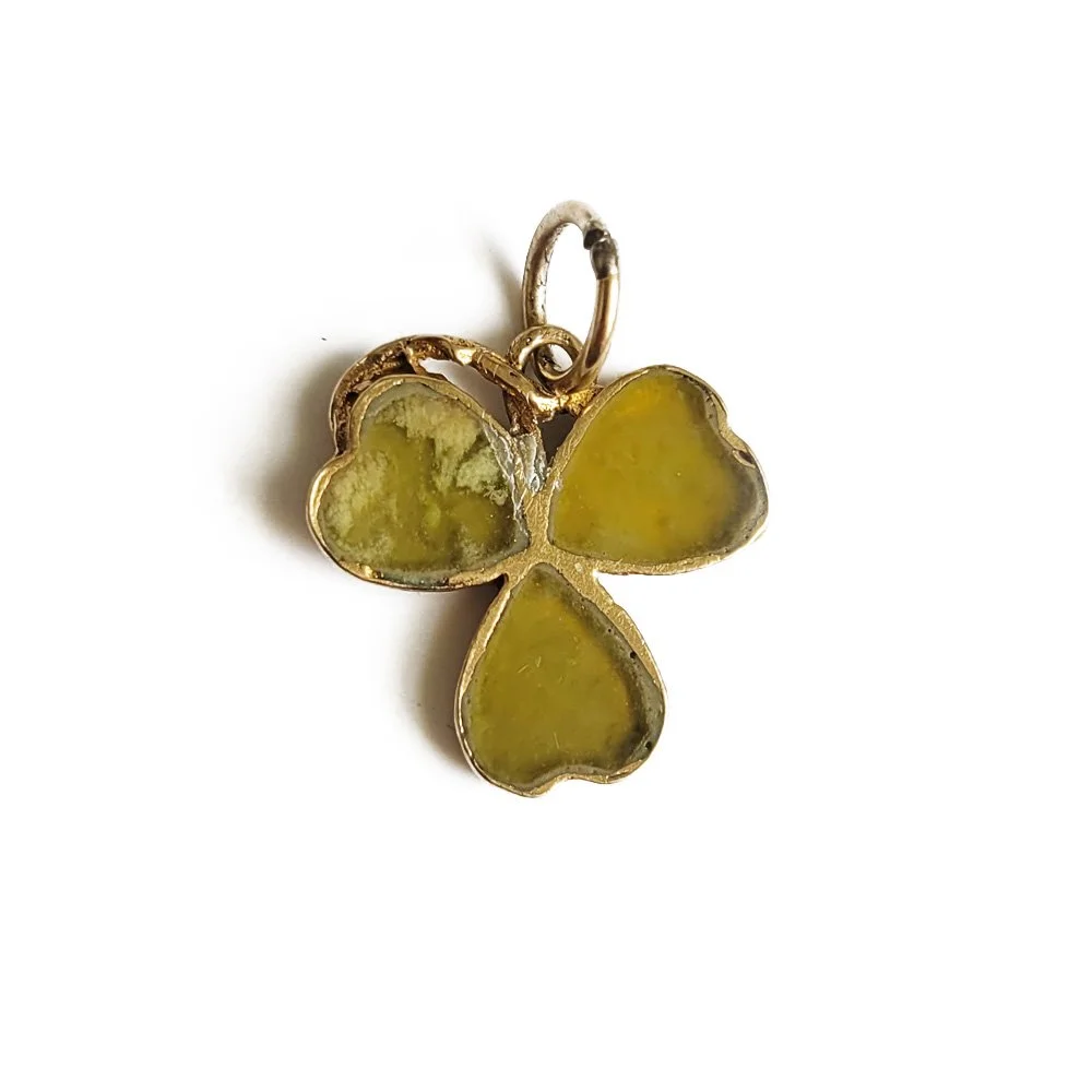 Vintage Connemara Shamrock Pendant