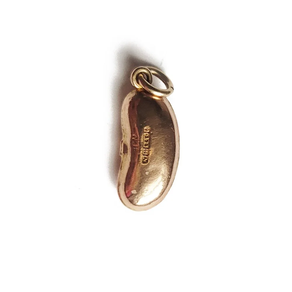 1960s Rose Gold Lucky Bean Pendant