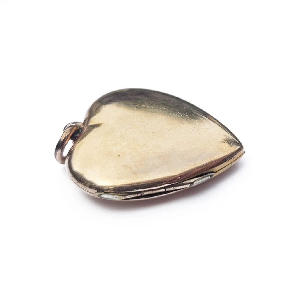 Antique Gold Cased Heart Locket