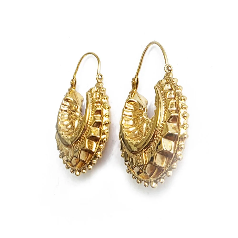 Fabulous 9ct Gold Vintage Creole Hoops by UnoAErre
