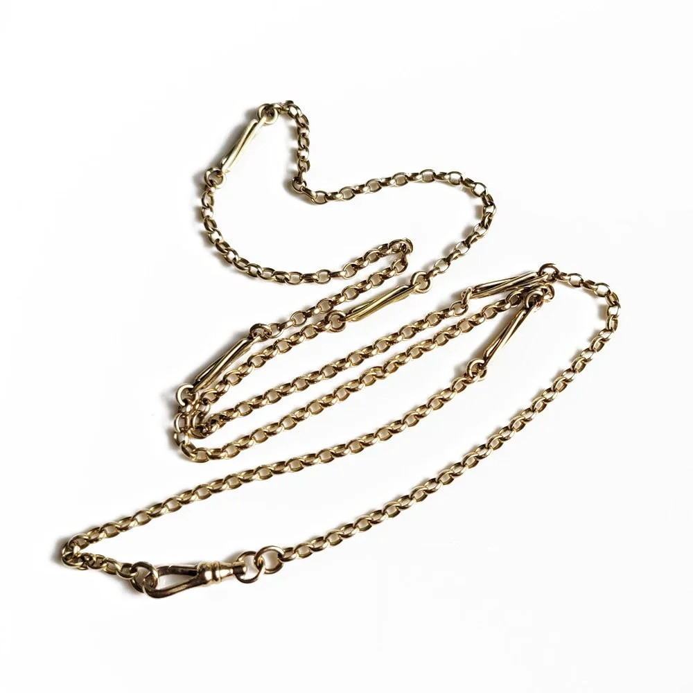 Antique 9ct Gold Belcher/Fancy Link Chain