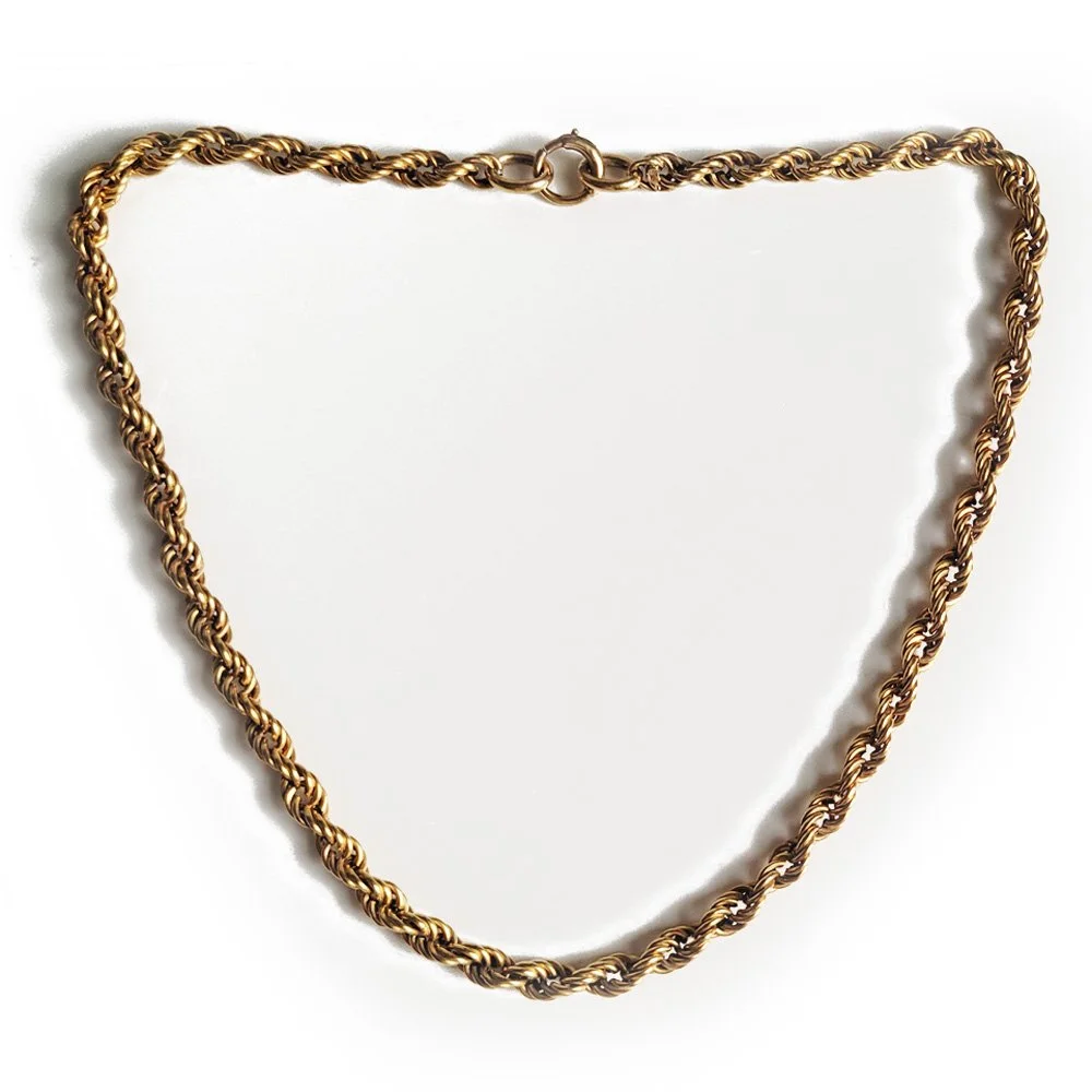 Antique 9ct Gold Rope Chain