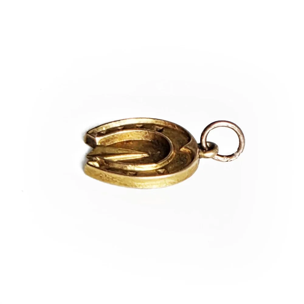 Victorian 15ct Gold Horseshoe Pendant