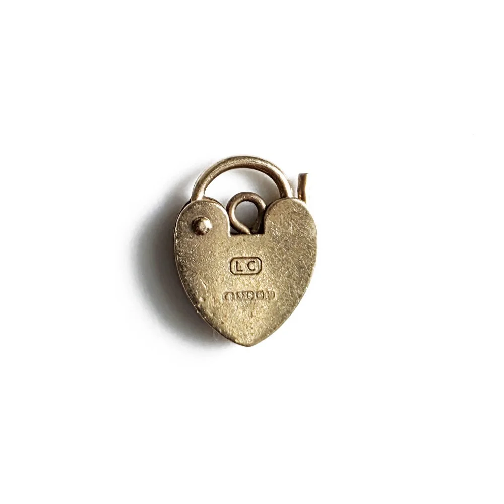Vintage 9ct Gold Baby Padlock Pendant