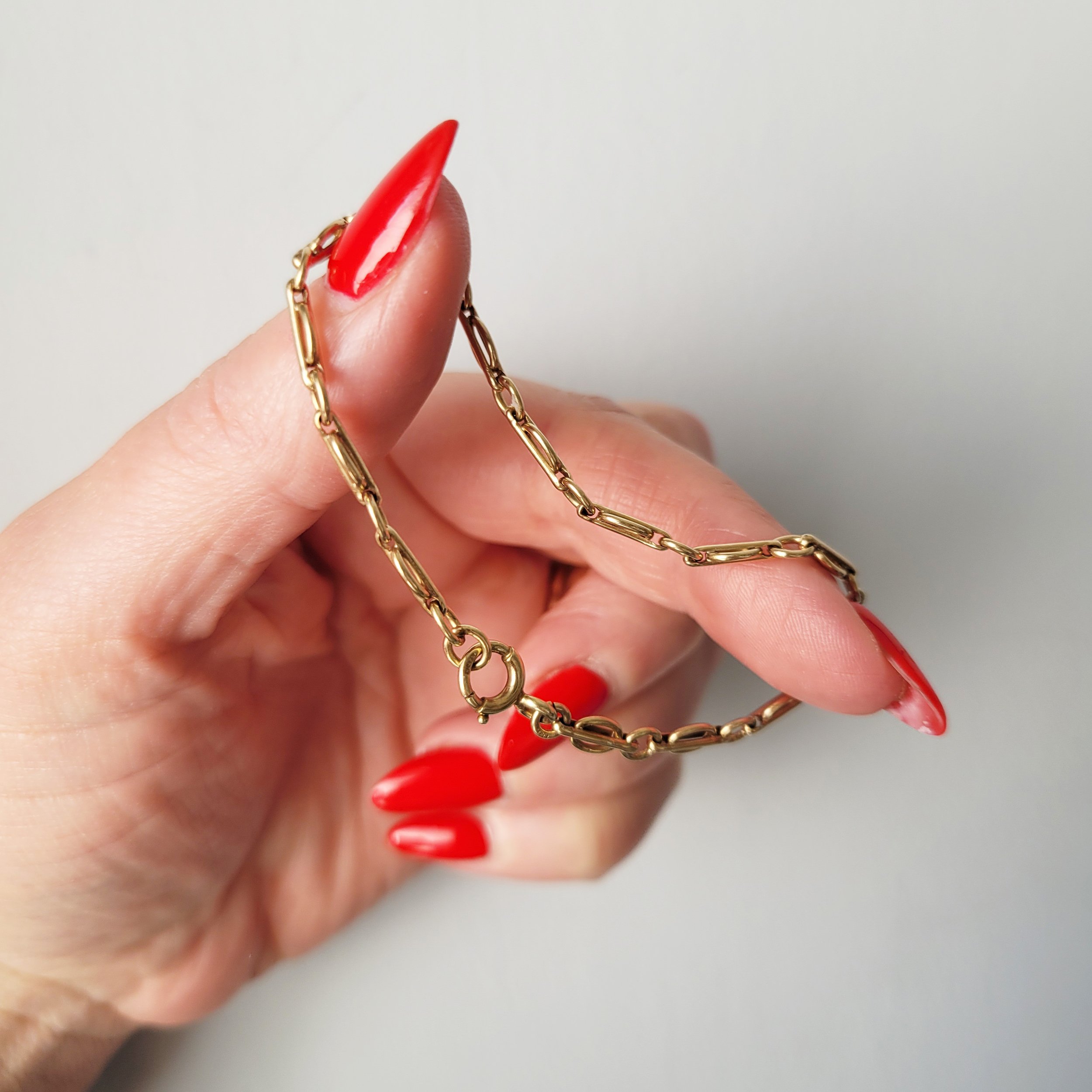 1940s 9ct Gold Fancy Link Bracelet