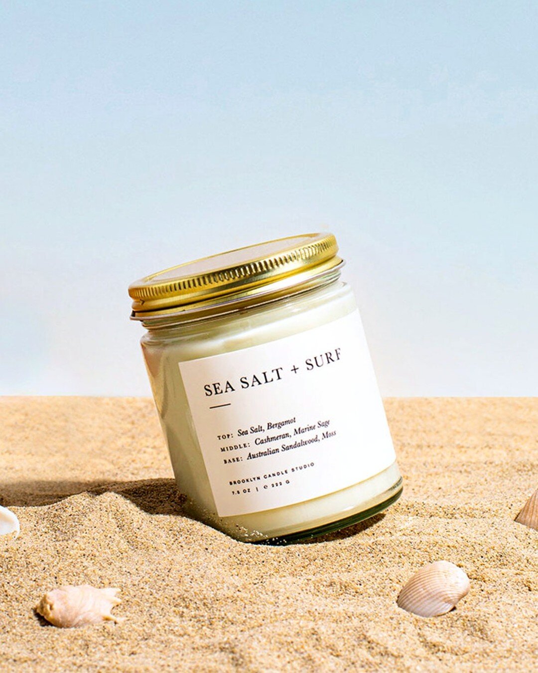 Sea Salt + Surf, Brooklyn Candle Studio's newest candle, is the perfect scent to create nostalgic summer nights with notes of salty sea breeze, marine sage, and watery jasmine. 🌞🦀🌊
.
Available to order now, the limited edition candle will begin sh