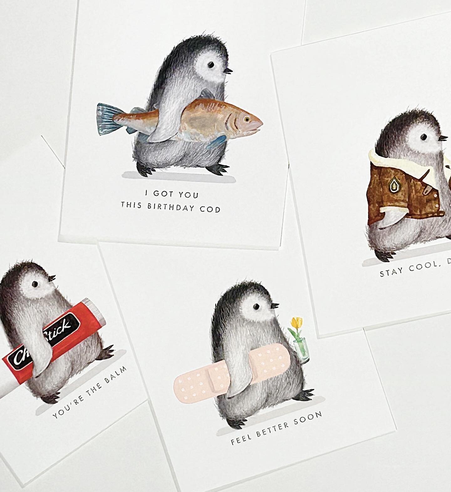 April 25th is World Penguin Day! This little graphite penguin from @dearhancock is the cutest addition to any card collection.

From holidays, birthday, well wishes and special occasions, this little guy is sure to fly off the shelves!

Visit danrich
