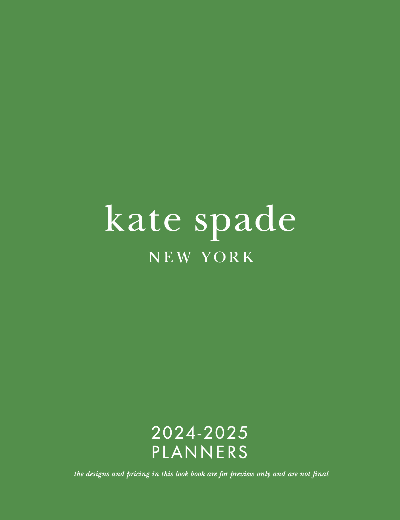 Kate Spade NY | 2024 - 2025 Planners